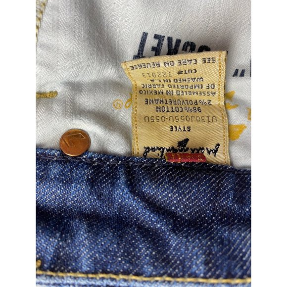 7 For All Mankind Women's Bootcut Jeans Embroidered Size 28 Medium Wash - Picture 7 of 9